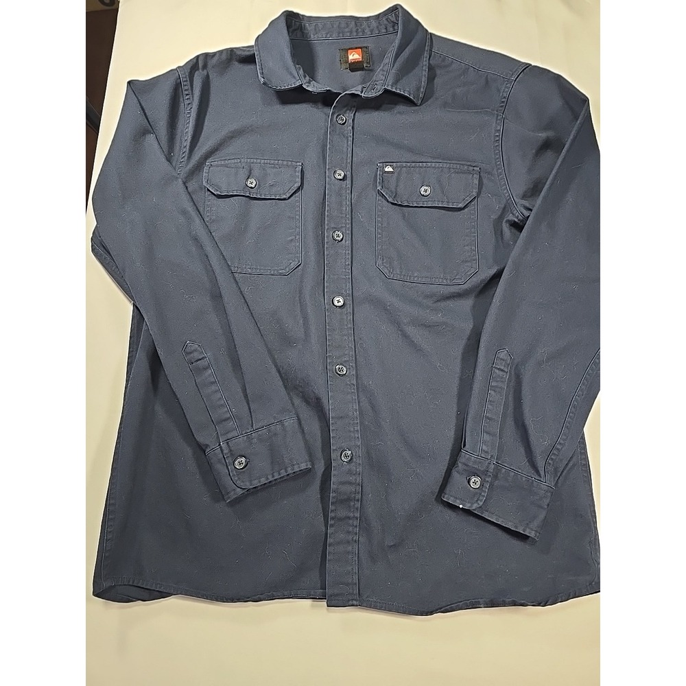 Quiksilver Heavy Button Down Shirt Men's Large Surf Skate Workwear